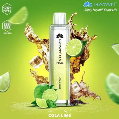 Hayati Pro Max 4000 Puffs Box of 10 Cola Lime
