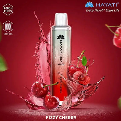 Hayati Pro Max 4000 Puffs Box of 10 Fizzy Cherry