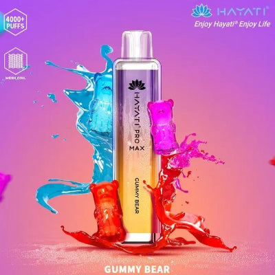 Hayati Pro Max 4000 Puffs Box of 10 Gummy Bear