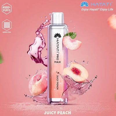 Hayati Pro Max 4000 Puffs Box of 10 Juicy Peach