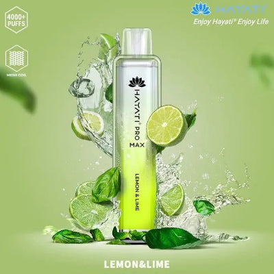 Hayati Pro Max 4000 Puffs Box of 10 Lemon & Lime