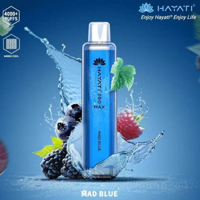 Hayati Pro Max 4000 Puffs Box of 10 Mad Blue