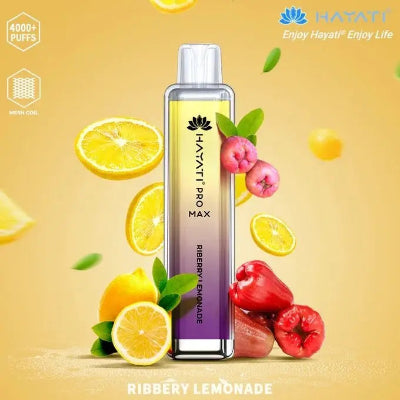 Hayati Pro Max 4000 Puffs Box of 10 Riberry Lemonade
