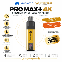 Hayati Pro Max Plus 4000 Triple Mango Pod Kit – 20mg
