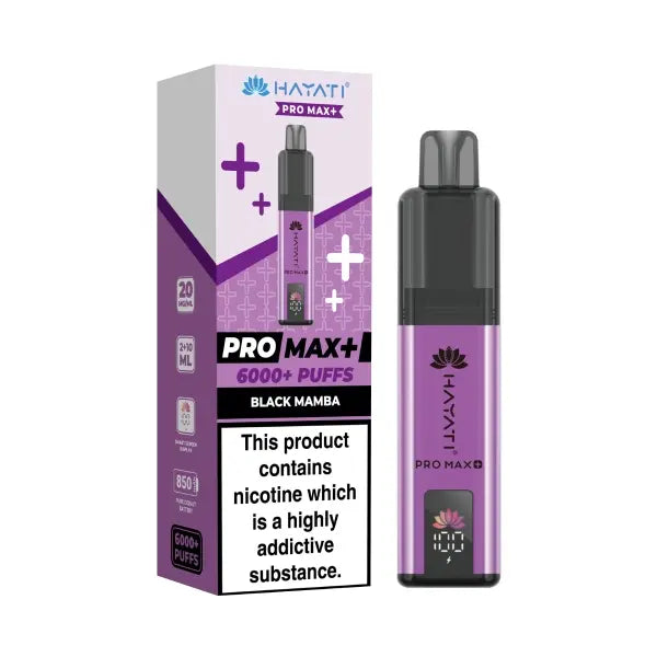 Hayati Pro Max Plus 6000 Black Mamba 20mg pod kit