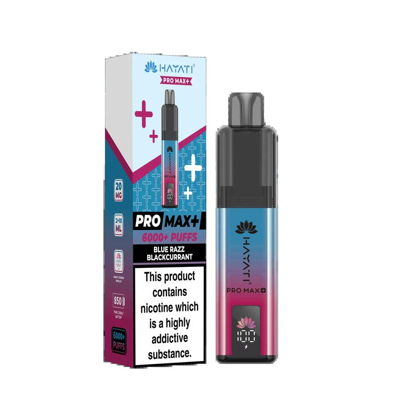 Hayati Pro Max Plus 6000 Blue Razz Blackcurrant 20mg pod kit