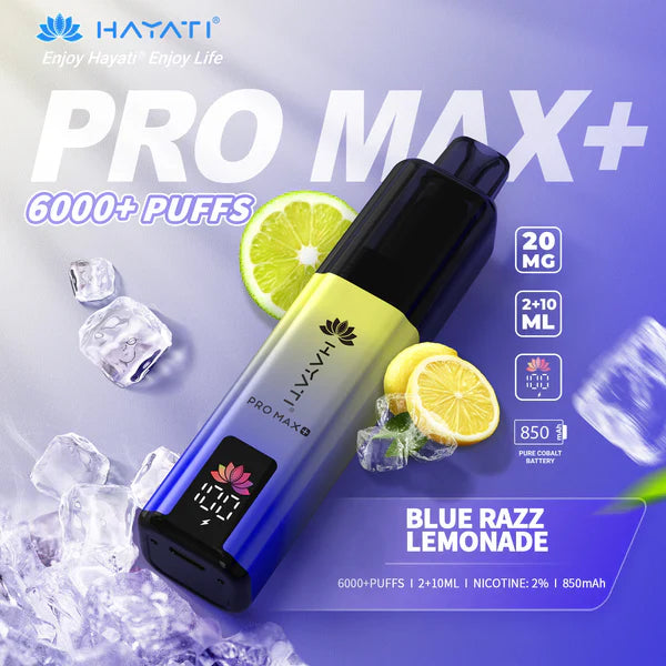Hayati Pro Max Plus 6K Blue Razz Lemonade: £8.95 – Grab Now!