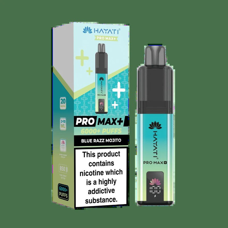 Hayati Pro Max Plus 6000 Blue Razz Mojito 20mg pod kit