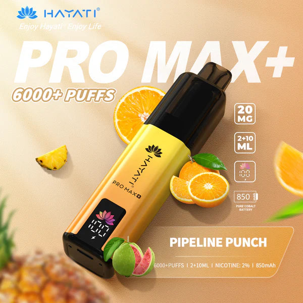 Hayati Pro Max+ 6000 Puffs Box of 5 (Just at £38.99)
