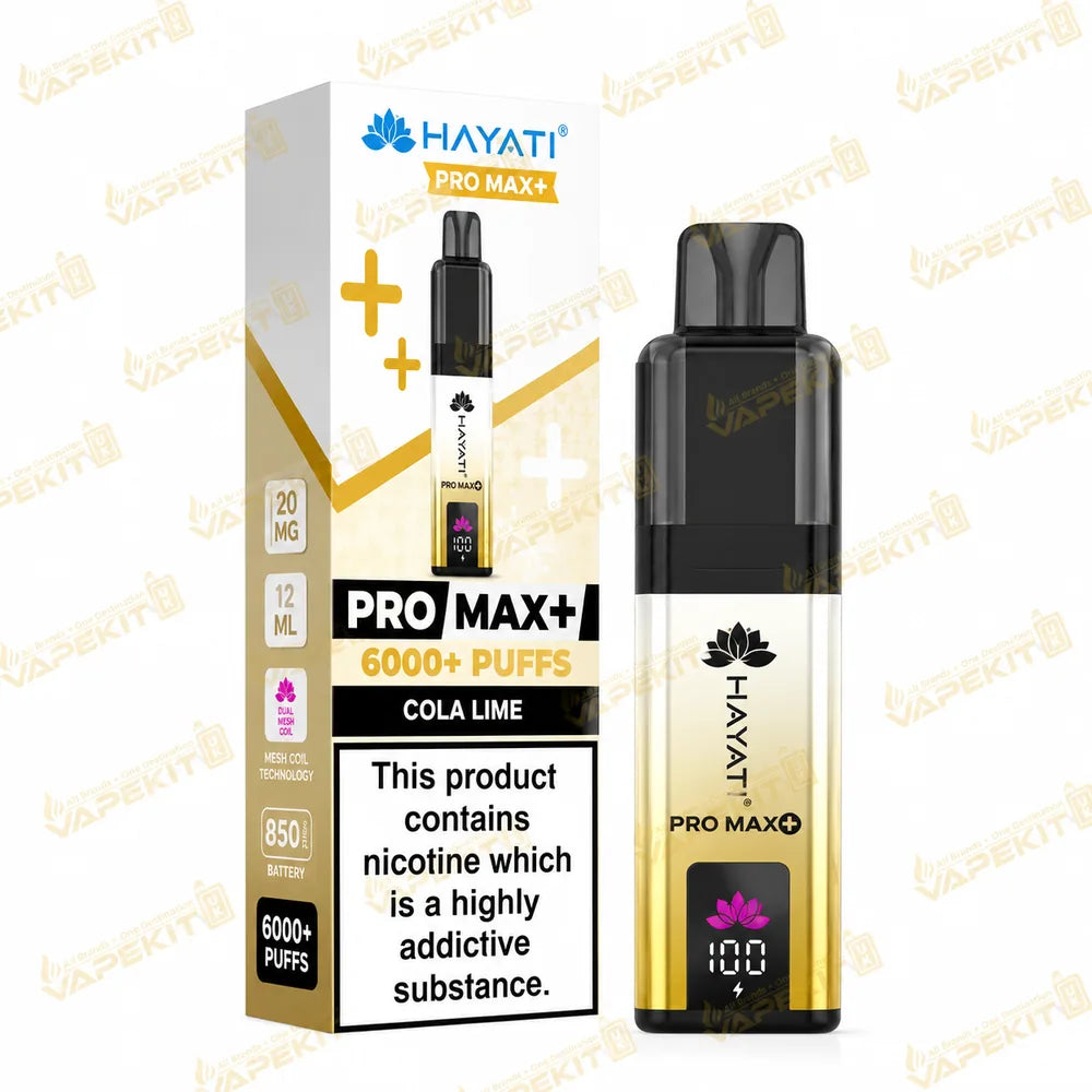 Hayati Pro Max Plus 6000 Cola Lime 20mg Pod Kit | VapeKitUK