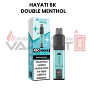Hayati Pro Max Plus 6000 Double Menthol flavour