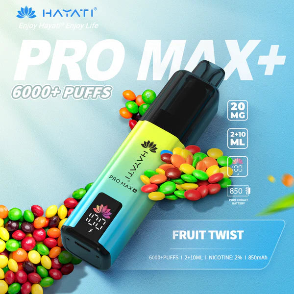 Hayati Pro Max Plus 6000 Fruit Twist 20mg prefilled pod kit