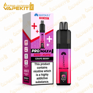 Hayati Pro Max Plus 6000 Grape Berry 20mg pod kit - VapeKitUK