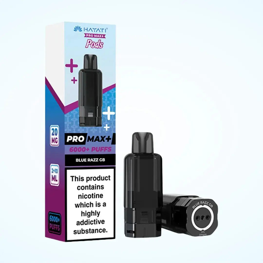 Hayati Pro Max Plus 6000 replacement pod – Blue Razz GB, 20mg