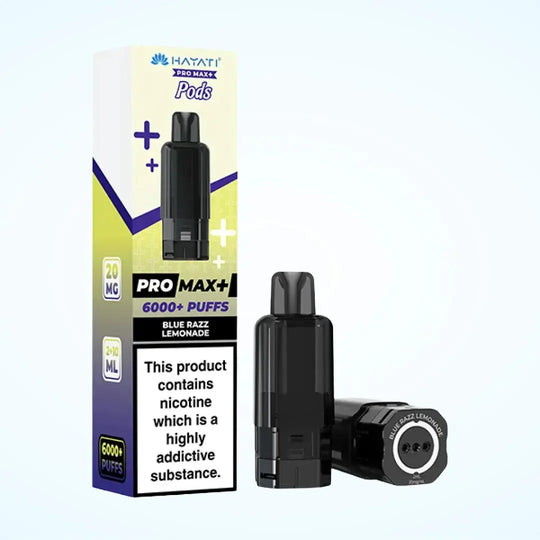 Hayati Pro Max Plus 6000 replacement pod – Blue Razz Lemonade, 20mg