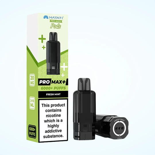 Hayati Pro Max Plus 6000 replacement pod – Fresh Mint, 20mg