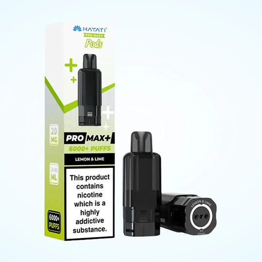Hayati Pro Max Plus 6000 replacement pod – Lemon Lime, 20mg