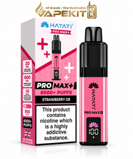 Hayati Pro Max Plus 6000 Strawberry GB 20mg Hayati 6K prefilled pod kit VapeKitUK