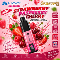 Hayati Pro Max Plus 6000 Strawberry Raspberry Cherry 20mg Hayati 6K prefilled pod kit VapeKitUK