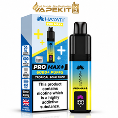 Hayati Pro Max Plus 6000 Tropical Sour Juice Pod Kit | 20mg