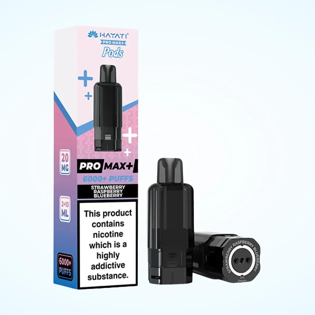 Hayati Pro Max Plus 6K Prefilled Refill Pod Strawberry Raspberry Blueberry