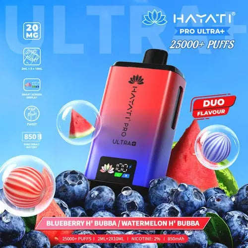 Hayati Pro Ultra Plus 25000 Blueberry H' Bubba/ Watermelon H' Bubba