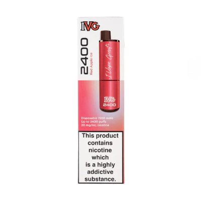 IVG 2400 Box Of 10 Red Apple Ice