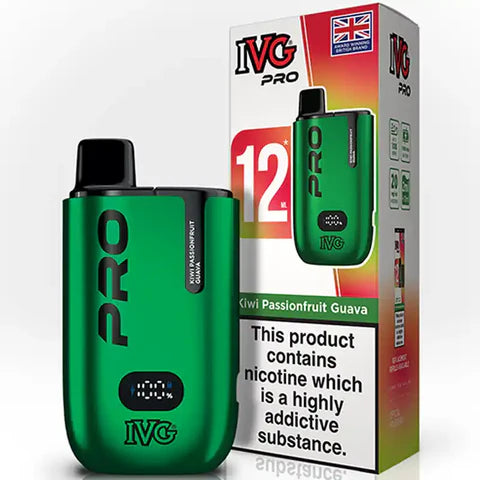 IVG Pro 12 prefilled pod kit Kiwi Passionfruit Guava