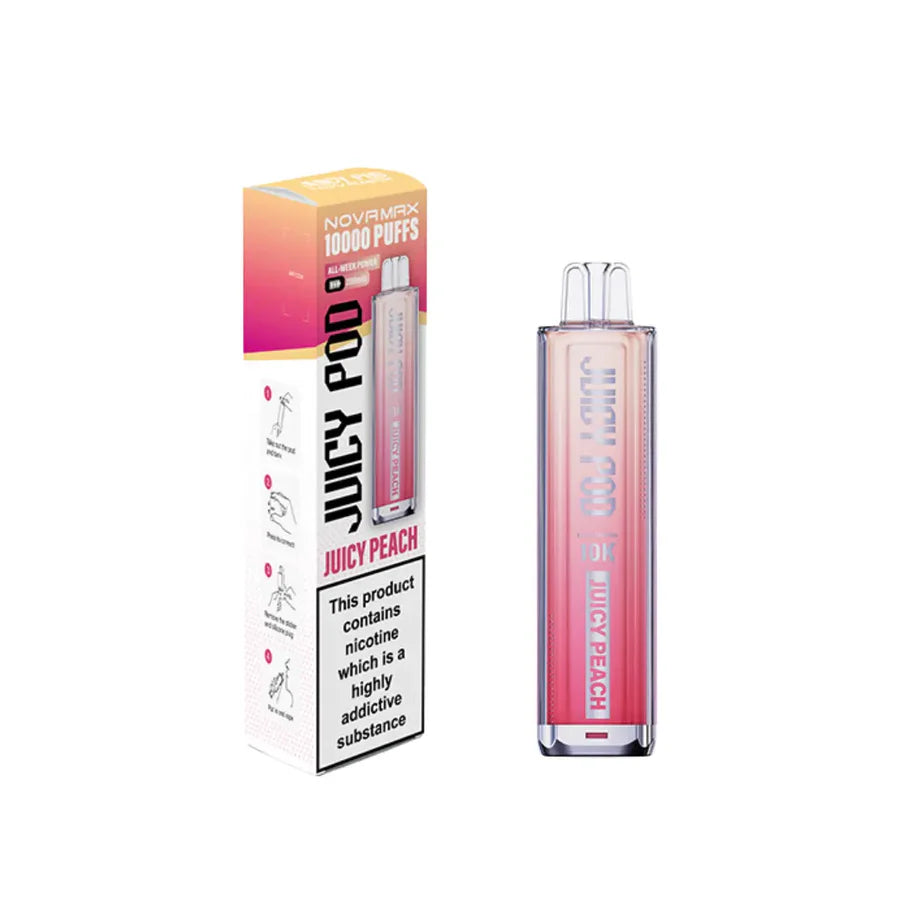 Juicy Pod Novamax 10K Prefilled Pod Kit Juicy Peach