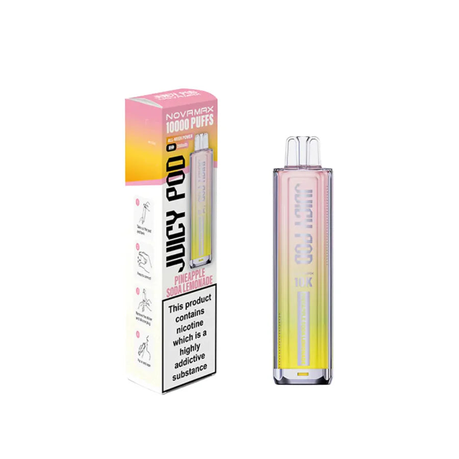 Juicy Pod Novamax 10K Prefilled Pod Kit Pineapple Soda Lemonade