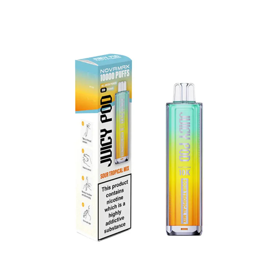Juicy Pod Novamax 10K Prefilled Pod Kit Sour Tropical mix