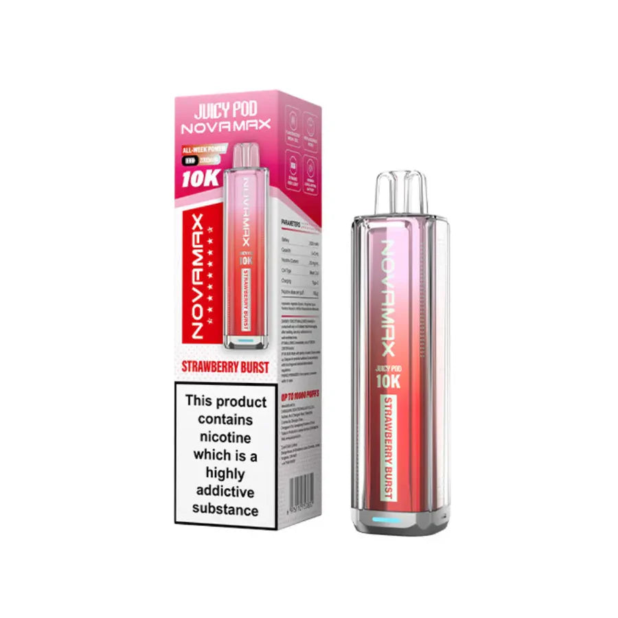 Juicy Pod Novamax 10K Prefilled Pod Kit Strawberry Burst