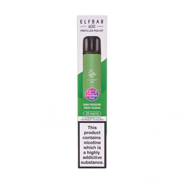 Kiwi Passionfruit Guava Elf Bar 600 Prefilled Pod Kit