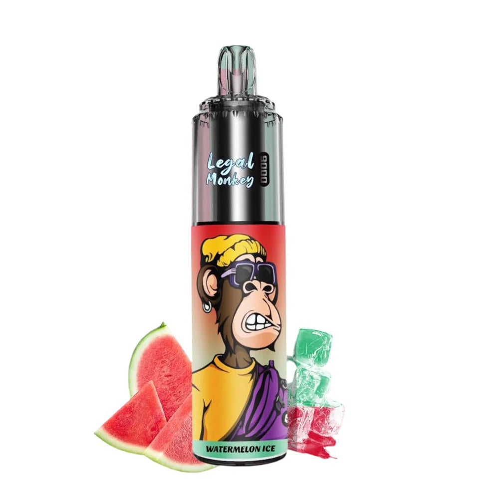 Legal Monkey Vape 9000 Puffs Prefilled Kit  Buy only at (11.99)