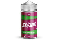 Legends Apple and Raspberry 200ml e-liquid bottle