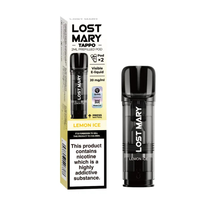 Lemon Ice Lost Mary Tappo Prefilled Box Of 10
