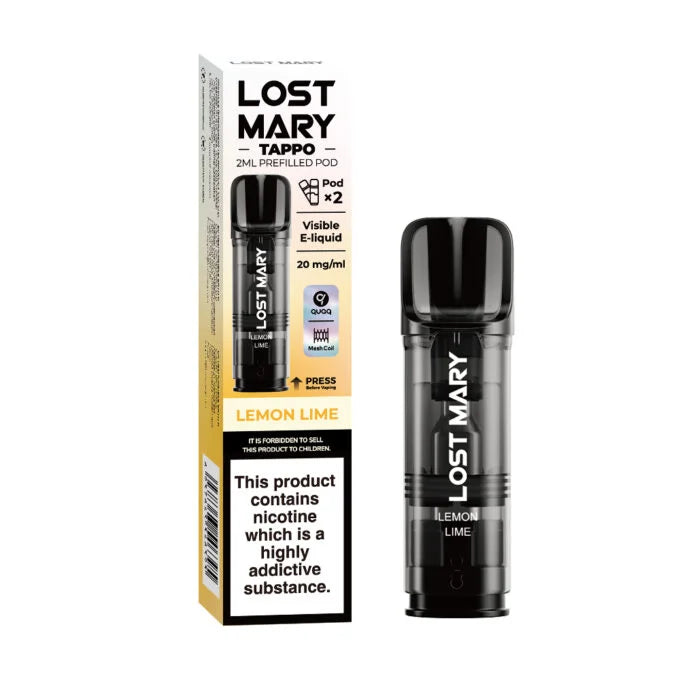 Lemon Lime Lost Mary Tappo Prefilled Box Of 10