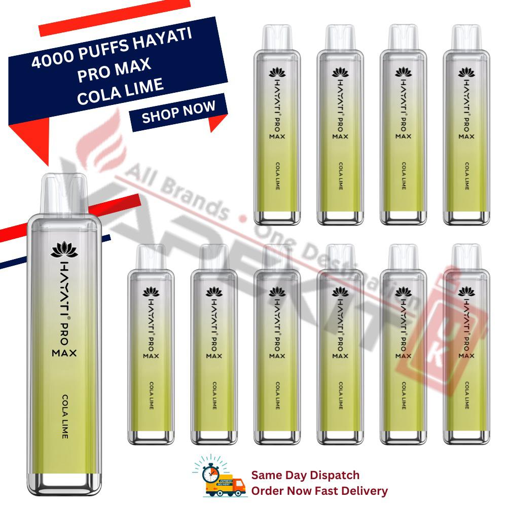 Hayati Pro Max 4000 Cola Lime prefilled vape