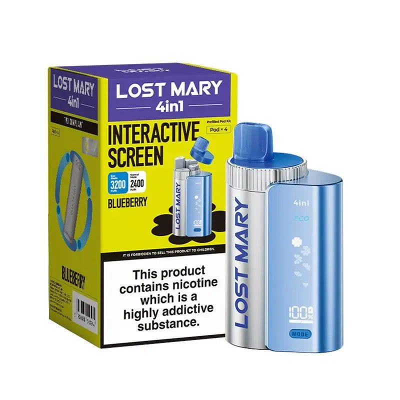 Lost Mary 4-in-1 Prefilled Pod Vape Kit Blueberry
