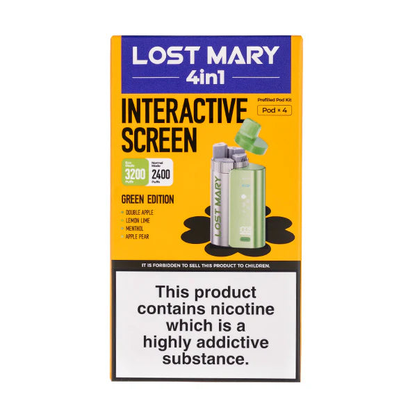 Lost Mary 4-in-1 Prefilled Pod Vape Kit Green Edition