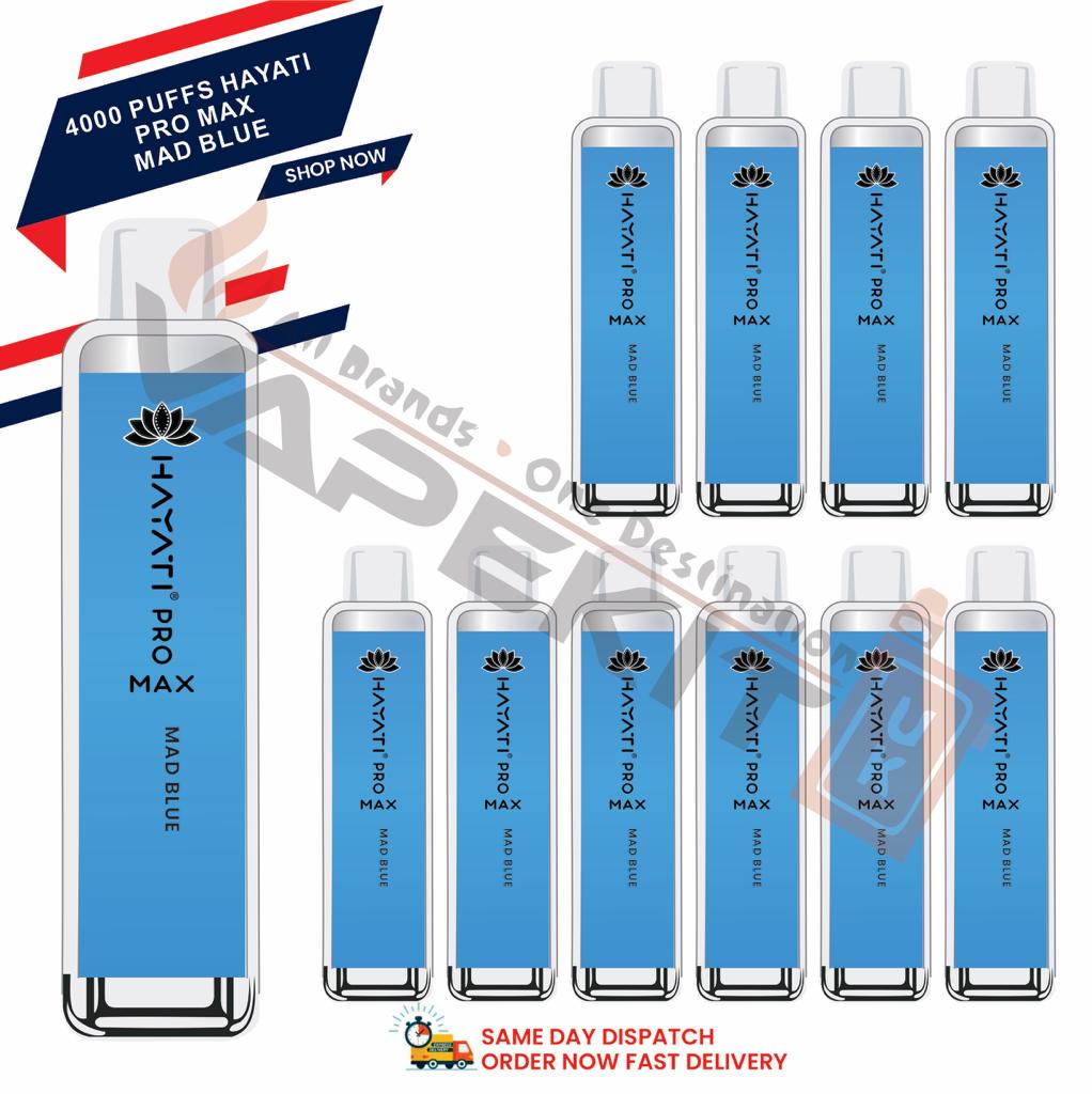 Hayati Pro Max 4000 Mad Blue prefilled vape