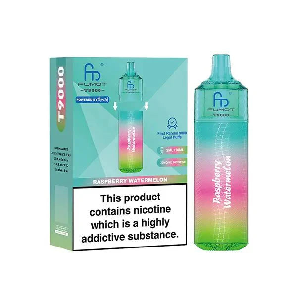 R&M Fumot T9000 Prefilled Vape - Box of 5 at the Best Price! R&M Fumot T9000 Prefilled Vape - Box of 5 at the Best Price!