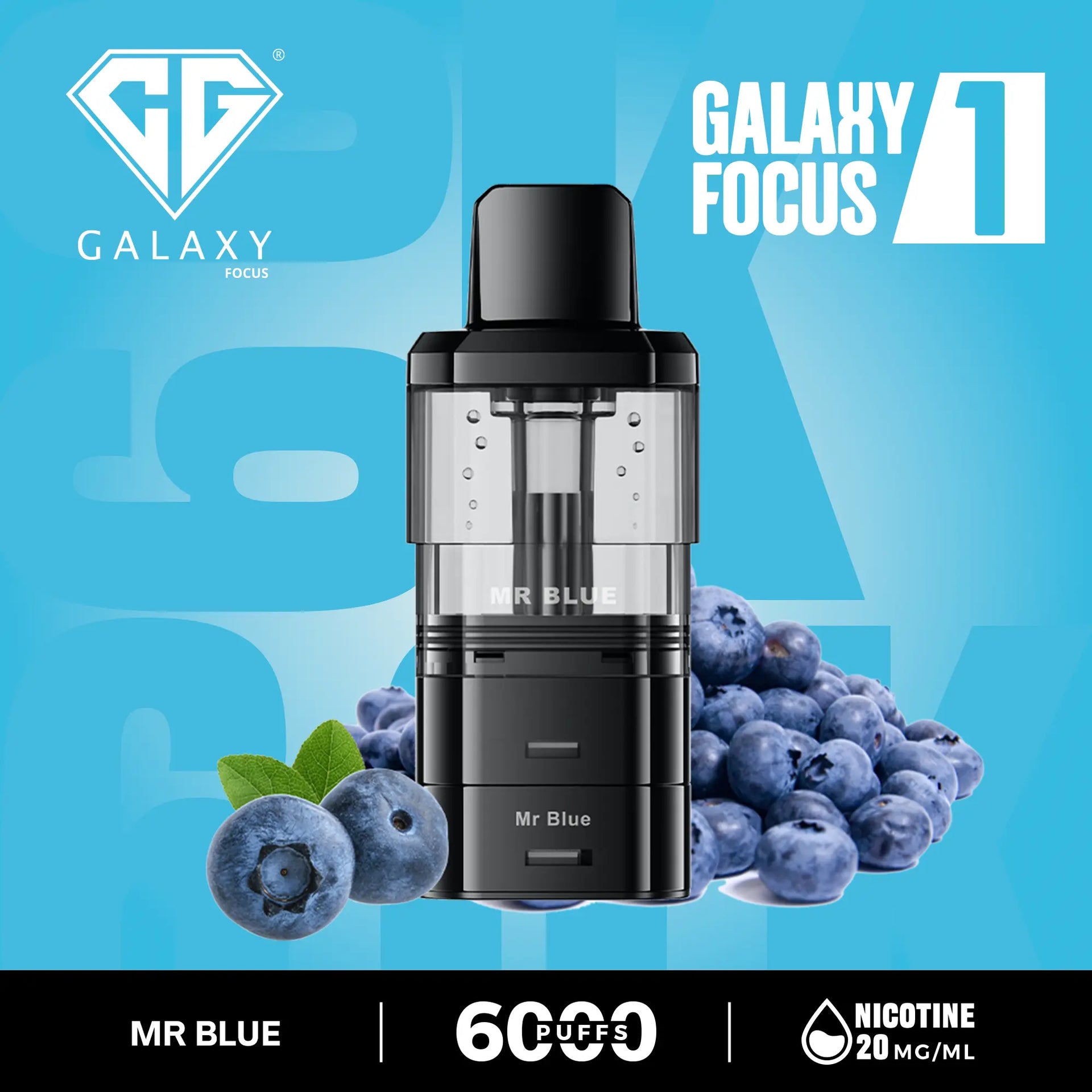 Crystal Galaxy Focus 6000 Pod Mr Blue
