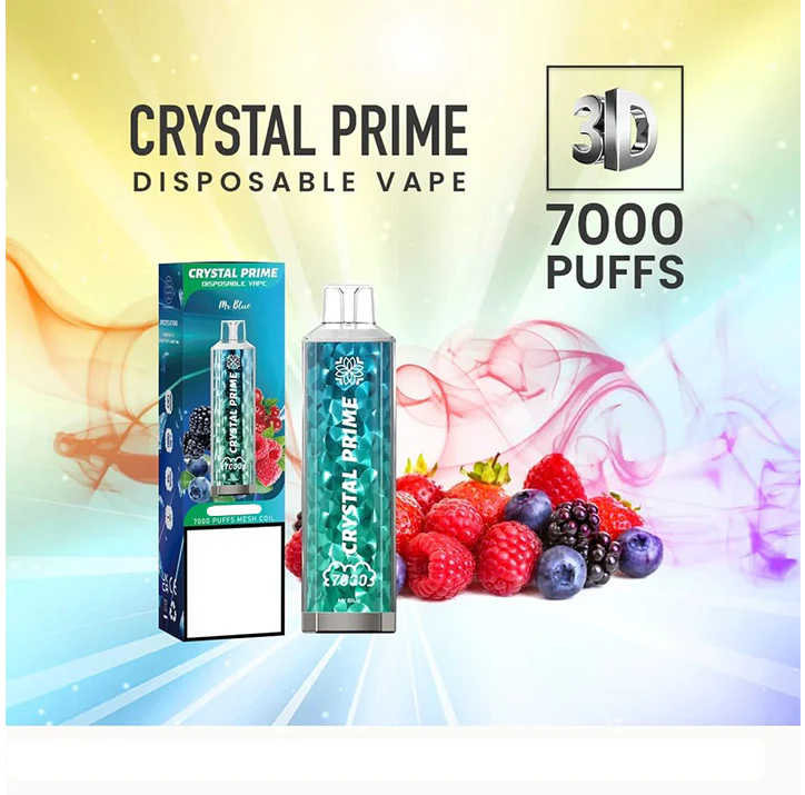 Crystal Prime Disposable Vape Mr Blue 7000 Puffs