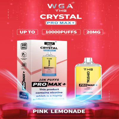 Crystal Pro Max 10000 Pink Lemonade Box of 10