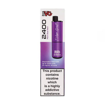 IVG 2400 Box Of 10 Plum Blue Razz