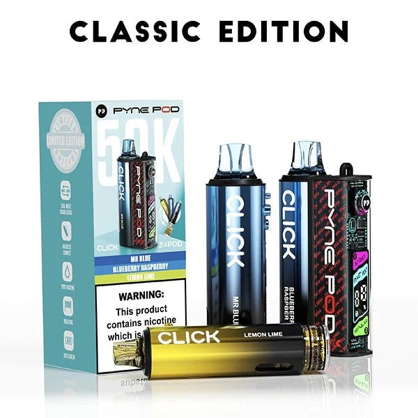 Box of 5 Pyne Pod Click 50k Prefilled Vape Kit Classic Edition