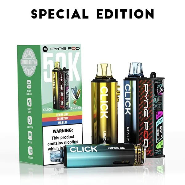 Box of 5 Pyne Pod Click 50k Prefilled Vape Kit Special Edition