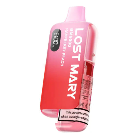 Raspberry Peach Lost Mary BM 6000 Box Of 10