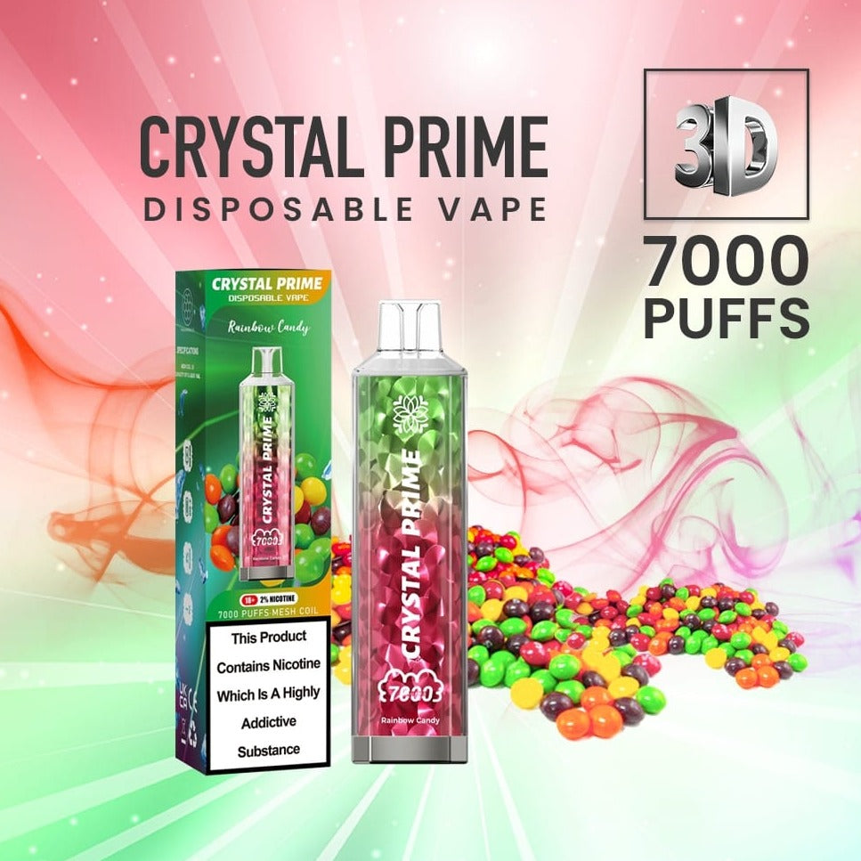 Rainbow Candy Crystal Prime 7000 Puffs - Vape Store UK | Online Vape Shop | Disposable Vape Store | Ecig UK